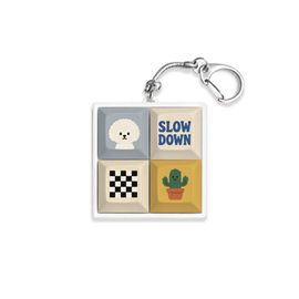S2B Daily Mood Keycap Keyring Mechanical Switch Clicky Keychain Be Good Club Cherry Love Picnic Pink Therapy Happy Days Home Cafe _ Made in Korea